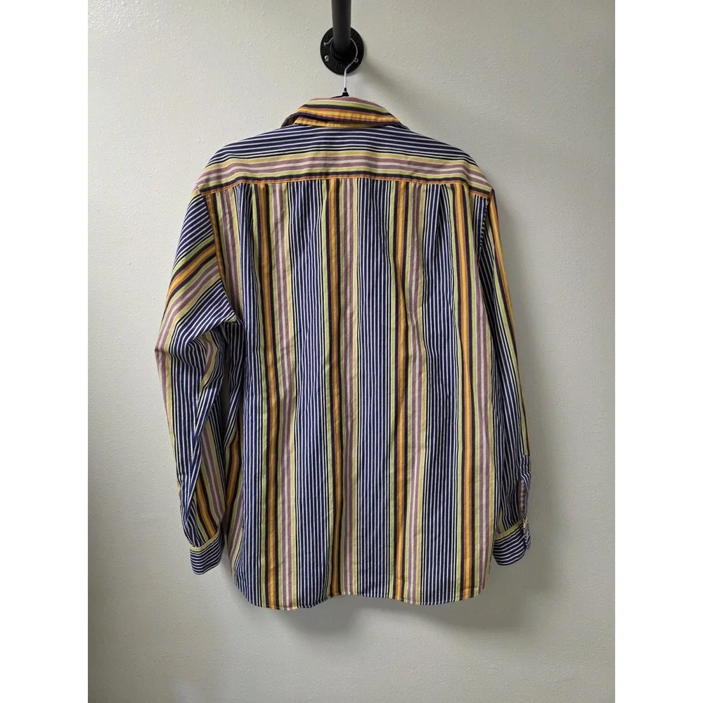 Polo Ralph Lauren Westerton Stripe Button Down Shirt Men Large Cotton Multicolor